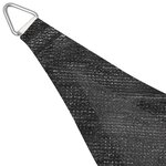 vidaXL Parasol en PEHD triangulaire 3 6 x 3 6 x 3 6 m Anthracite