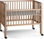 Lit Maxi Boxspring bois naturel avec matelas 90 x 50