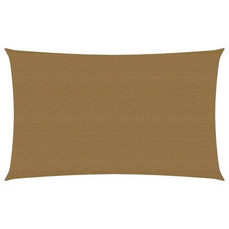 vidaXL Voile d'ombrage 160 g/m² Taupe 2x4 5 m PEHD
