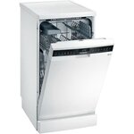 Lave-vaisselle pose libre siemens sr23hw48ke - 9 couverts - moteur induction - largeur 45cm - 46db - blanc