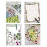 Album créatif multi-activités adultes 26x21cm - fleurs des champs