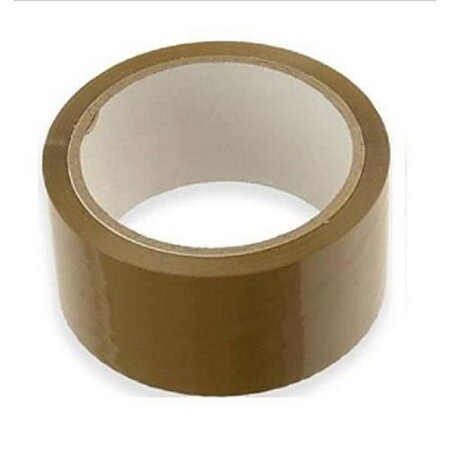 Ruban d'emballage professionnel 50mm * 66 m en pp marron - havane