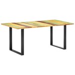 vidaXL Table de salle à manger 180x90x76cm Bois de récupération solide