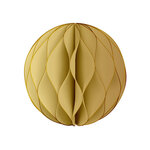 Boule En Papier Dorée - Nid D'abeille - Finitions Paillettes Dorées - Décoration Noël - 8x14 Cm - Draeger paris