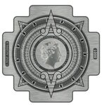 INCAN HOUSE OF THE SUN Maze argent monnaie 4 Dollars Solomon Islands 2022