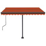 vidaXL Auvent automatique sur pied 350x250 cm Orange/marron
