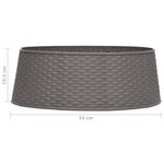 vidaXL Jupe de sapin de Noël Marron Ø54x19 5 cm