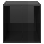 vidaXL Ensemble de meubles TV 8 Pièces Noir brillant Aggloméré