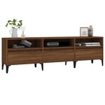 vidaXL Meuble TV chêne marron 150x30x44 5 cm bois d'ingénierie