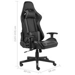 vidaXL Chaise de jeu pivotante Gris PVC