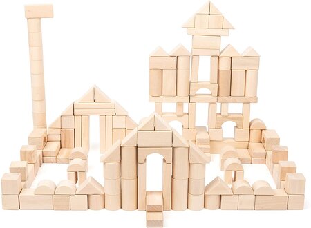 Blocs De Construction En Bois De 200 Pièces