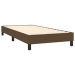 vidaXL Sommier tapissier et matelas et LED Marron foncé 90x190cm Tissu