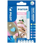 Marqueur à pigment pintor  fin  set de 6 'pastel mix' pilot