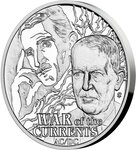 Pièce de monnaie en Argent 1 Dollar g 31.1 (1 oz) Millésime 2023 Nikola Tesla WAR OF THE CURRENTS