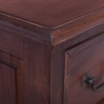vidaXL Commode Marron classique Bois d'acajou massif