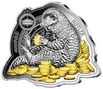 Pièce de monnaie en argent 5 dollars g 31.1 (1 oz) millésime 2022 fantastic beasts niffler