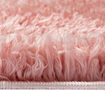 vidaXL Tapis shaggy à poils hauts Rose 160x230 cm 50 mm
