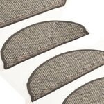 vidaXL Tapis d'escalier autocollants 15 Pièces 65x21x4 cm Anthracite