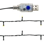 vidaXL Guirlande de Noël avec lumières LED 5 m Rouge