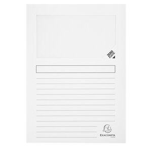 Paquet De 25 Chemises À Fenêtre Forever 130g/m2 - Coloris Pastel Assortis - 22x31cm - X 16 - Exacompta