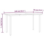 vidaXL Mobilier à dîner de jardin et coussins 5Pièces Noir Résine tressée