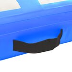 vidaXL Tapis gonflable de gymnastique avec pompe 500x100x20cm PVC Bleu