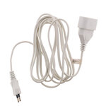 Prolongateur qualité HO3VVH2F 2x 0.75 prise 6A Blanc 2m