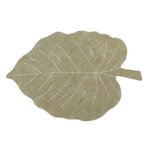 Tapis coton lavable Monstera olive - 120 x 180 cm
