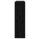 vidaXL Bibliothèque/Séparateur de pièce Noir 80x30x103 5 cm Pin solide