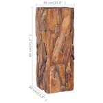 vidaXL Table d'appoint 30x30x80 cm Bois de teck solide
