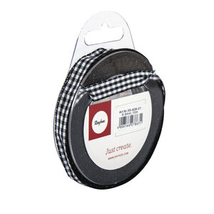 Ruban quadrillé Noir 9 5 mm 10 m