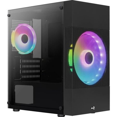 AEROCOOL Atomic Lite G Noir (V2) - Boitier sans alimentation - Mini tour - Format M-ATX