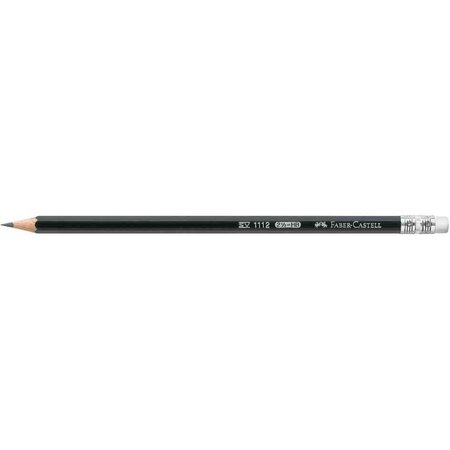 Crayon papier 111 hexagonal bout gomme hb x 12 faber-castell