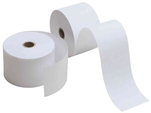 Lot de 5 rouleaux thermiques 80mm x 78m x 12mm Blanc KORES