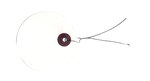 Etiquettes blanches rondes Ø 5cm + fil métallique 50 pièces