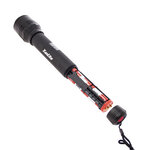 Lampe torche led métallique  x3 modes d'eclairage  1500 lumens  piles incluses