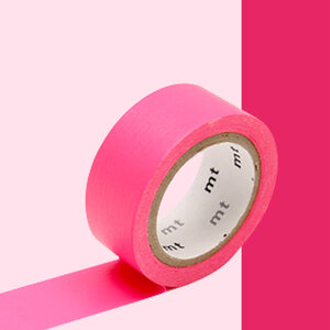 Masking Tape MT 1 5 cm Extra fluo luminescent rose - pink