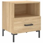 vidaXL Tables de chevet 2 Pièces chêne sonoma 40x35x47 5 cm