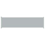 vidaXL Auvent latéral rétractable de patio 160x600 cm Gris