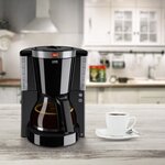 Melitta cafétiere look iv selection 1011-04 noir/acier brossé