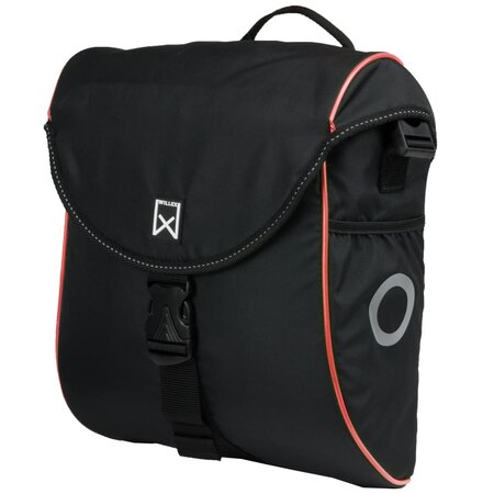 Willex Sacoche de vélo 300 S 12 L Noir et rouge