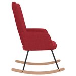 vidaXL Chaise à bascule Rouge bordeaux Tissu