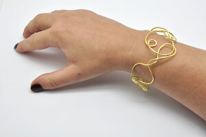 Bracelet filaire Argent 925 plaqué or