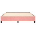 vidaXL Cadre de lit Rose 180x200 cm Velours