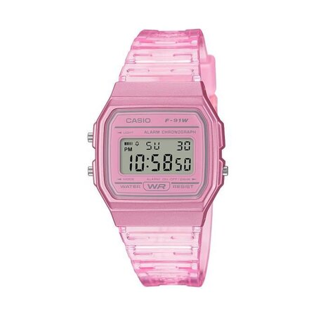 CASIO Collection Montre F-91WS-4EF chrono, alrame, calendrier auto