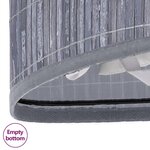 vidaXL Panier à linge d'angle Bambou Gris 60 L