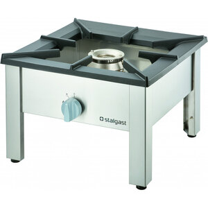 Réchaud à gaz professionnel sur pied 1 brûleur 14 kw - g20 - stalgast -  - acier inoxydable 567x639x394mm