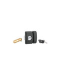 THIRARD - Verrou à bouton Universel ajustable pour entrée  HG 5+  dim. cylindre de 35 à 80mm  acier  5 clés  epoxy noir