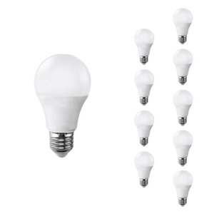 Ampoule e27 led 9w 220v a60 180° (pack de 10) - blanc neutre 4000k - 5500k - silamp