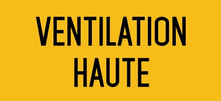 Autocollant vinyl - ventilation haute - l.200 x h.100 mm uttscheid